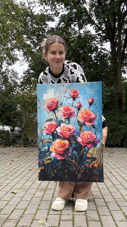 Obraz na płótnie różowe róże