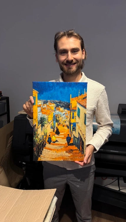 Obraz na płótnie Vincent van Gogh turystyczne miasteczko