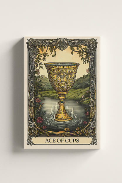 Obraz na płótnie As Kielichów Ace of Cups