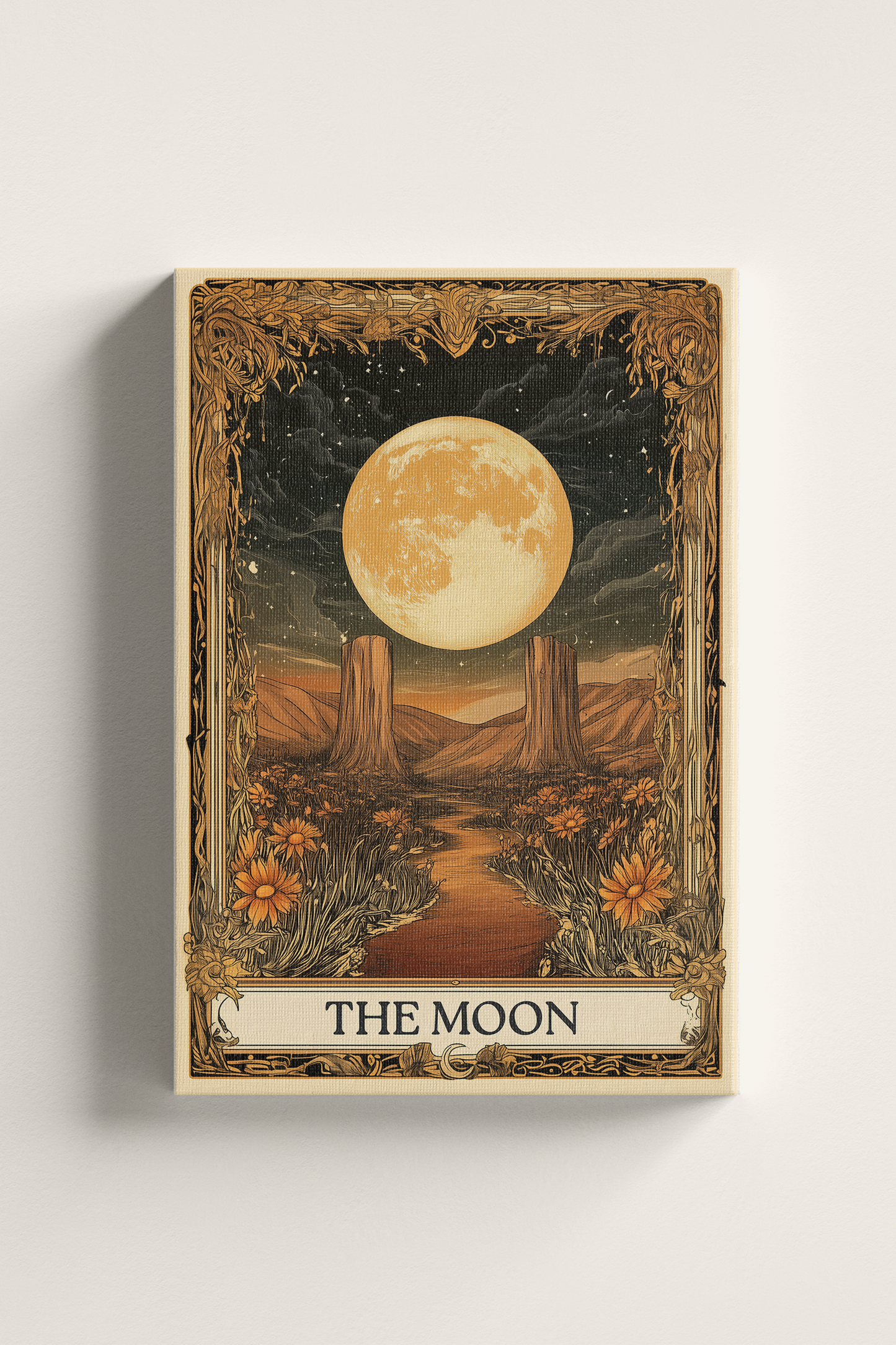 Obraz na płótnie Księżyc Tarot The Moon