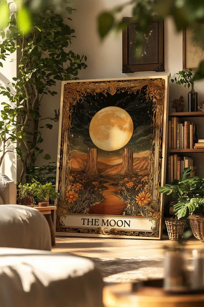 Obraz na płótnie Księżyc Tarot The Moon