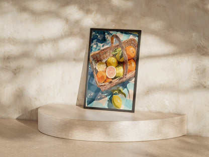 Plakat botaniczny cytrusy Citrus