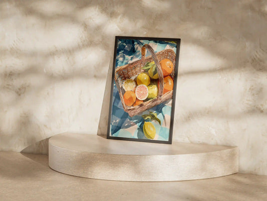Plakat botaniczny cytrusy Citrus