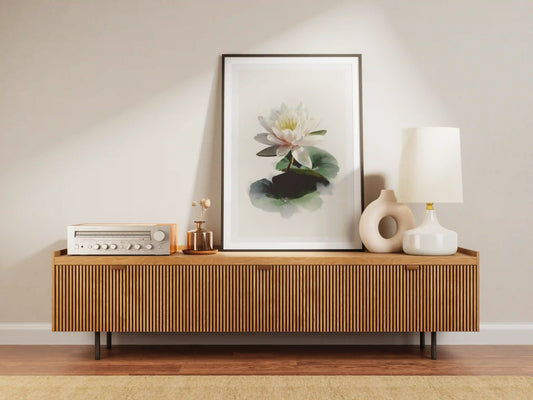 Plakat botaniczny kwiat lotosu Lotus Flower