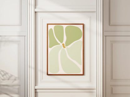 Plakat botaniczny kwiatowy Green Harmony