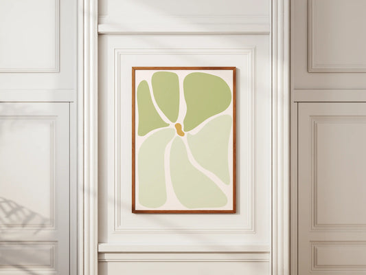 Plakat botaniczny kwiatowy Green Harmony