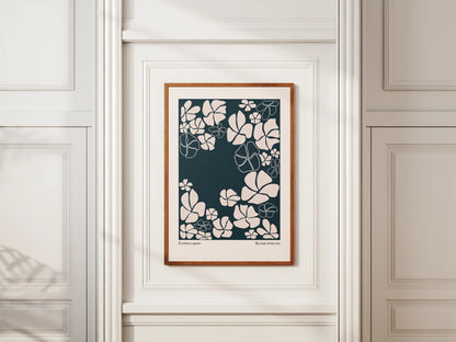 Plakat botaniczny kwiatowy White Flowers