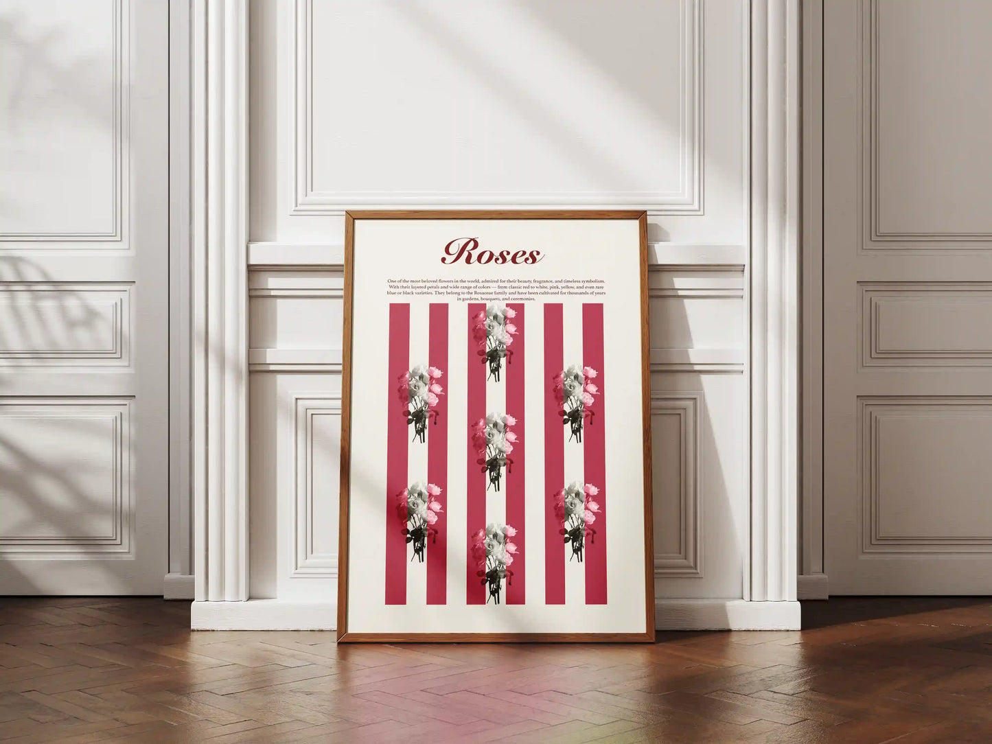 Plakat botaniczny róże Roses