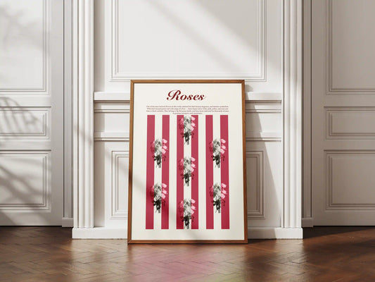 Plakat botaniczny róże Roses