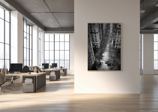 Plakat czarno-biały Geometry of Silence