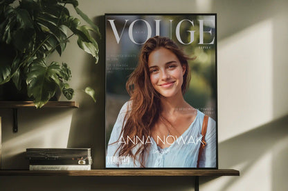 Plakat personalizowany inspirowany VOUGE – Twój styl, Twoja historia