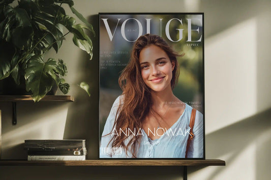 Plakat personalizowany inspirowany VOUGE – Twój styl, Twoja historia