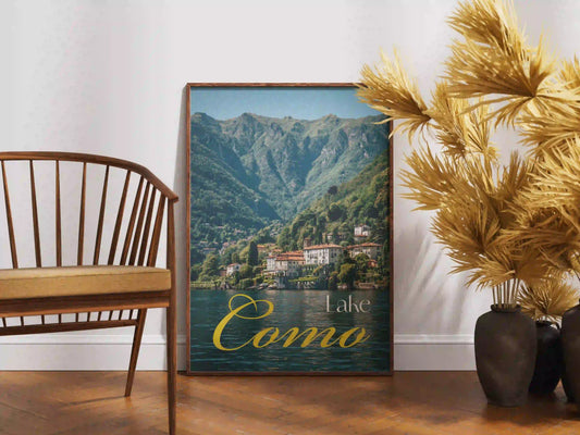 Plakat z krajobrazem Como Lake