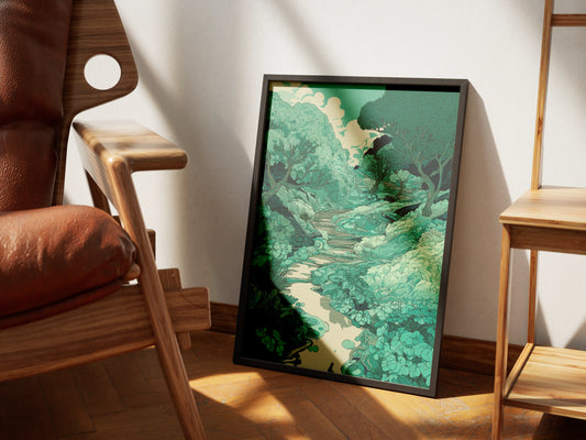 Plakat z krajobrazem Echoes of the Woodland