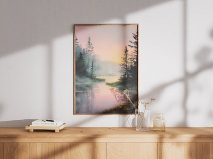Plakat z krajobrazem Twilight Stillness