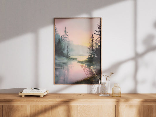 Plakat z krajobrazem Twilight Stillness