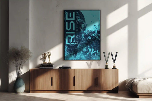 Plakat z pasją Blue Rise