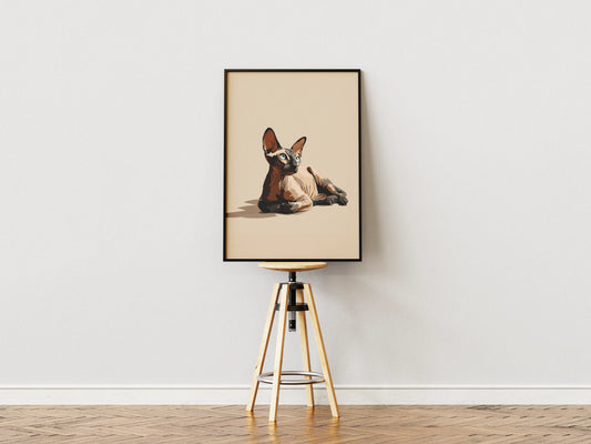 Plakat zwierzęcy Naked Nobility