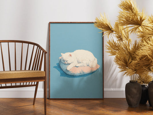Plakat zwierzęcy Pillow Purrfection