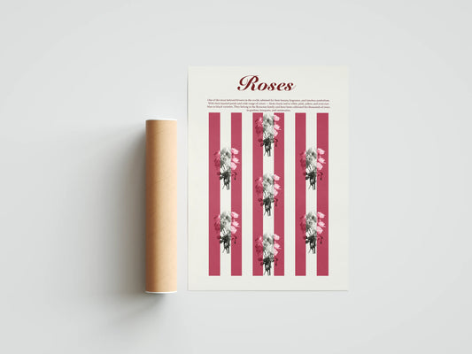 Plakat botaniczny róże Roses