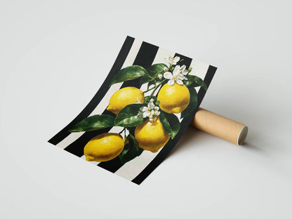 Plakat botaniczny cytryny 4 Lemons