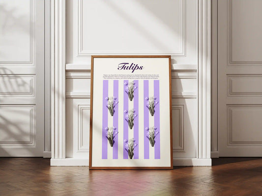 Plakat botaniczny tulipany Tulips