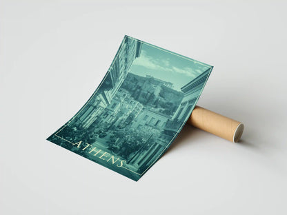Plakat z krajobrazem Streets Of Memory
