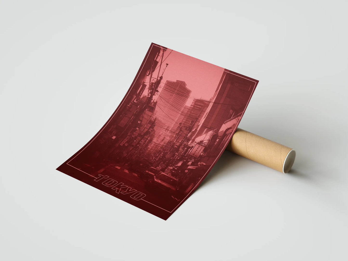 Plakat z krajobrazem Tokyo Pulse