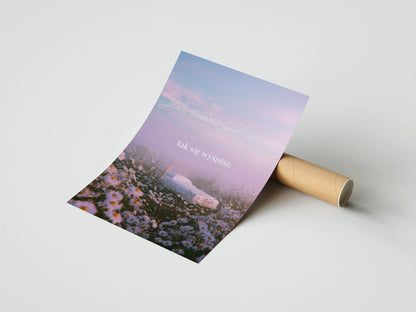 Plakat z napisami Sen