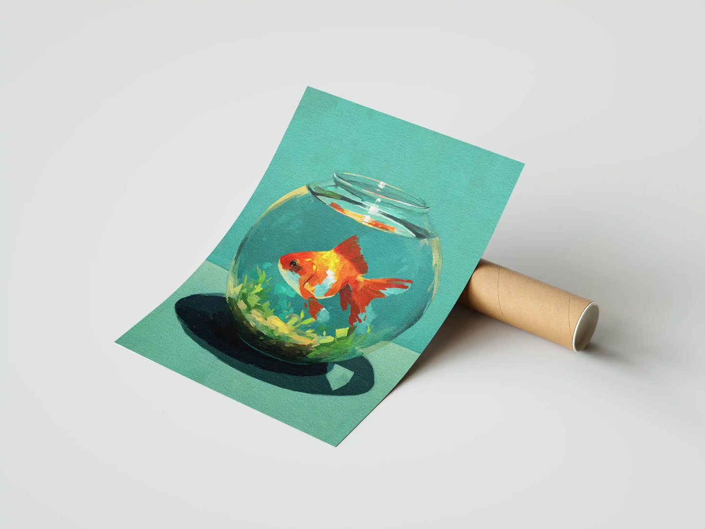 Plakat zwierzęcy Golden Drift