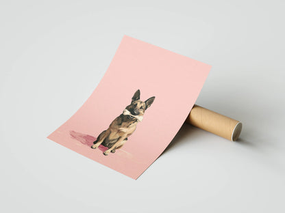 Plakat zwierzęcy Pink Guard
