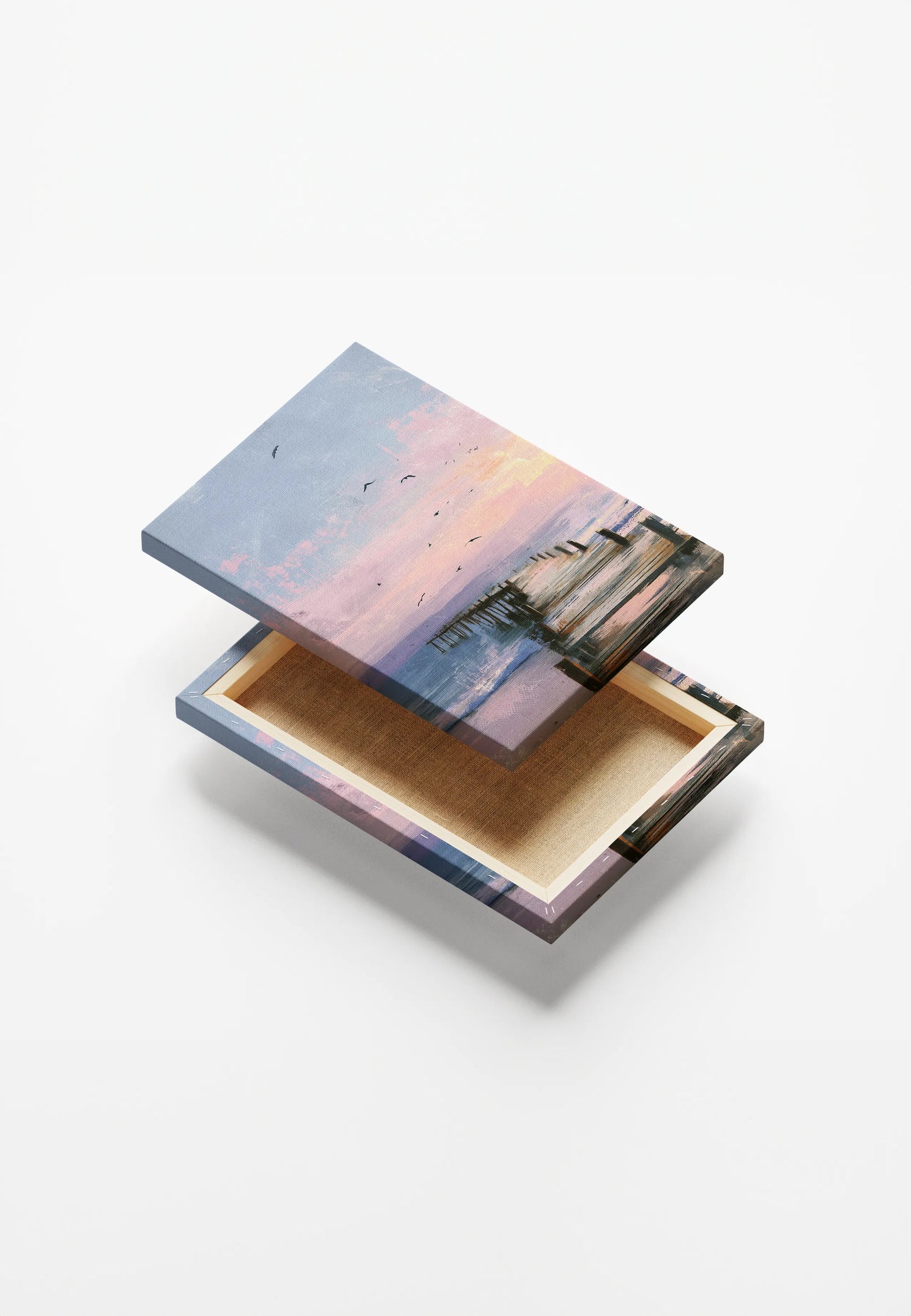 Obraz na płótnie — pomost o zachodzie słońca