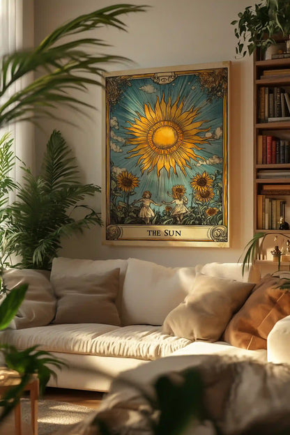 Obraz na płótnie słońce Tarot The Sun