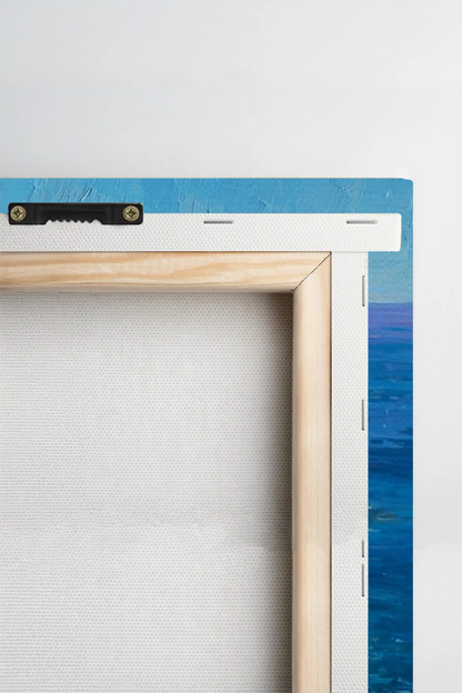 Obraz na płótnie — śródziemnomorskie wybrzeże z palmami