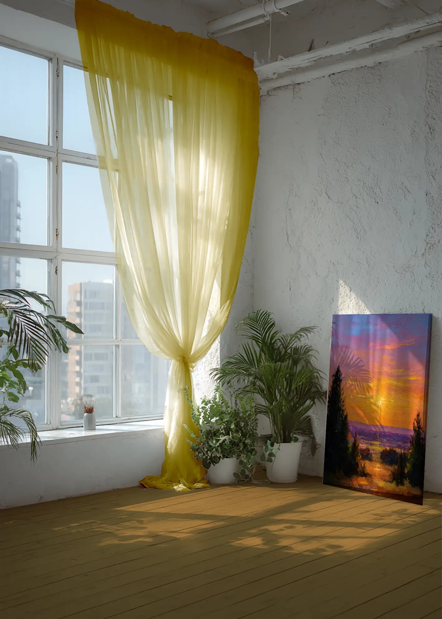 Obraz na płótnie — zachód słońca nad wodą