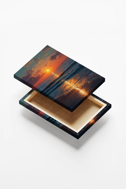 Obraz na płótnie — zachód słońca nad oceanem