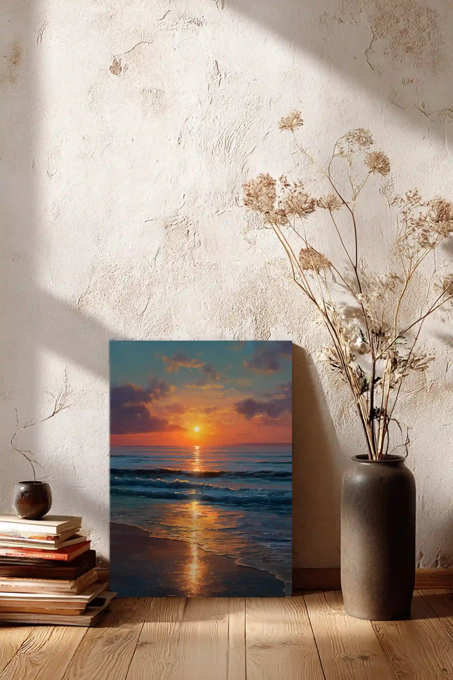 Obraz na płótnie — zachód słońca nad oceanem