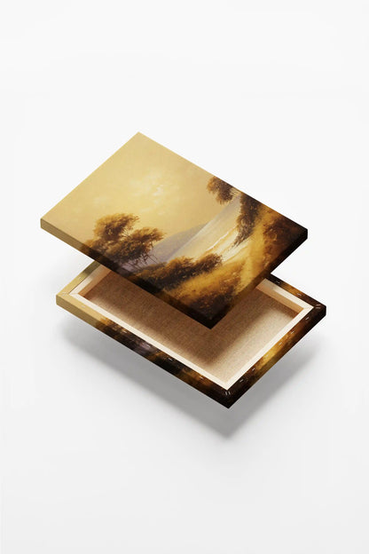 Obraz na płótnie — nadmorska ścieżka w świetle zachodu