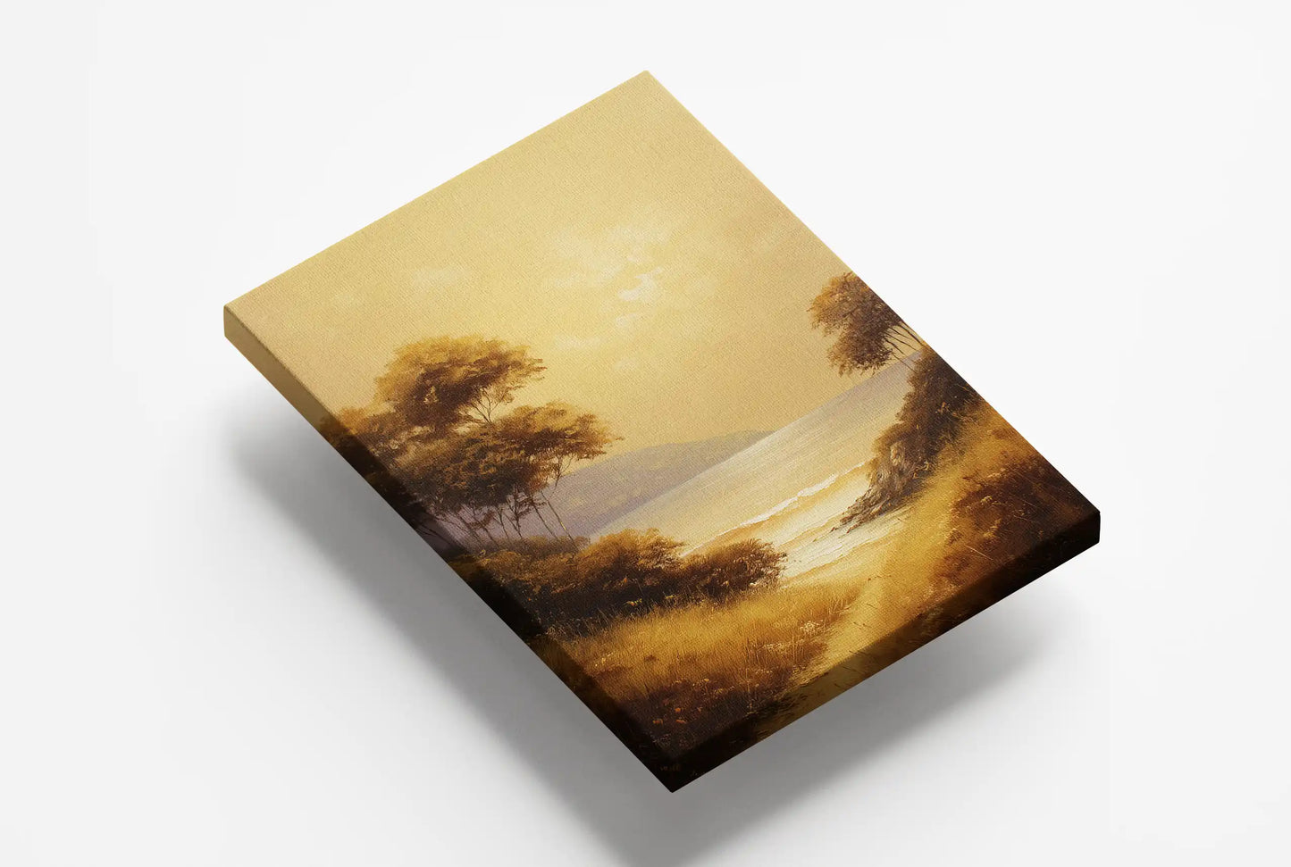 Obraz na płótnie — nadmorska ścieżka w świetle zachodu